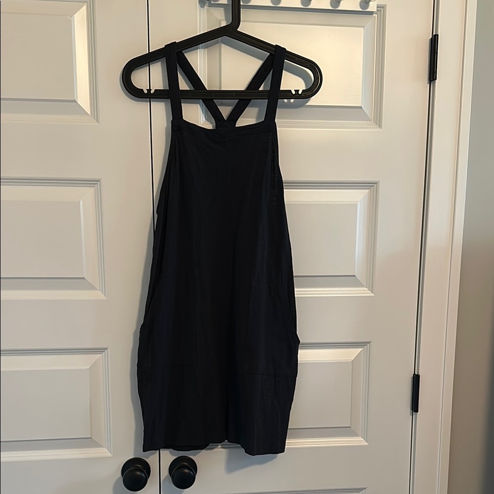 Black Apron Mini Dress